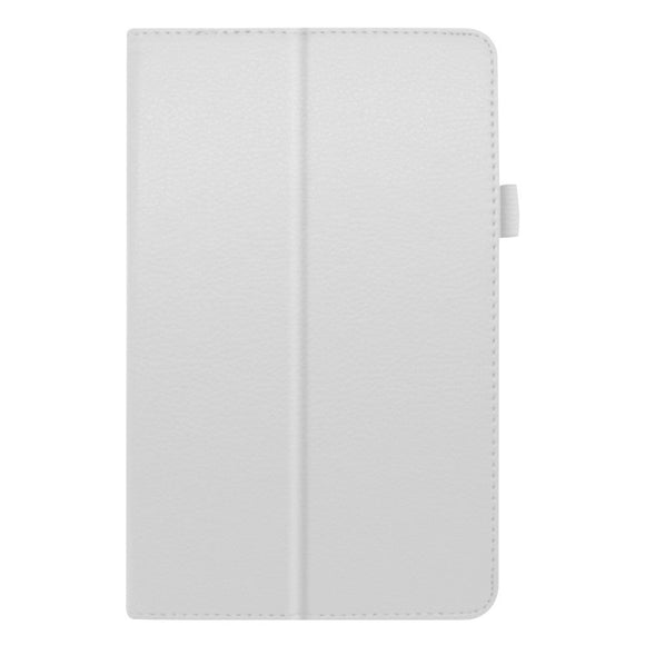 Lenovo Tab M8 (2nd Gen.) 8" Litchi Læder Cover m. Ståfunktion & Magnetluk - Hvid