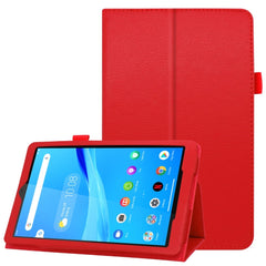 Lenovo Tab M8 (2nd Gen.) 8" Litchi Læder Cover m. Ståfunktion & Magnetluk - Rød