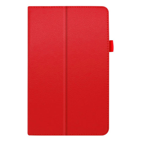 Lenovo Tab M8 (2nd Gen.) 8" Litchi Læder Cover m. Ståfunktion & Magnetluk - Rød