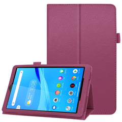 Lenovo Tab M8 (2nd Gen.) 8" Litchi Læder Cover m. Ståfunktion & Magnetluk - Lilla