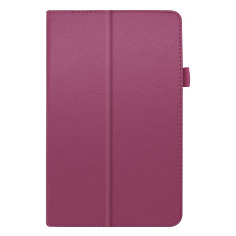 Lenovo Tab M8 (2nd Gen.) 8" Litchi Læder Cover m. Ståfunktion & Magnetluk - Lilla
