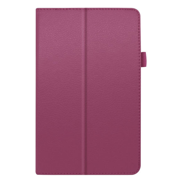 Lenovo Tab M8 (2nd Gen.) 8" Litchi Læder Cover m. Ståfunktion & Magnetluk - Lilla