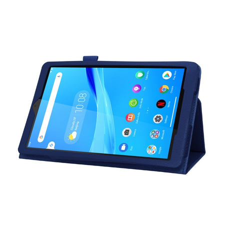 Lenovo Tab M8 (2nd Gen.) 8" Litchi Læder Cover m. Ståfunktion & Magnetluk - Blå