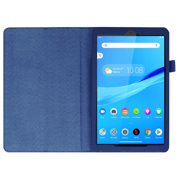 Lenovo Tab M8 (2nd Gen.) 8" Litchi Læder Cover m. Ståfunktion & Magnetluk - Blå