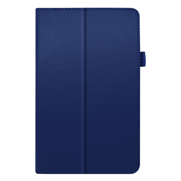 Lenovo Tab M8 (2nd Gen.) 8" Litchi Læder Cover m. Ståfunktion & Magnetluk - Blå