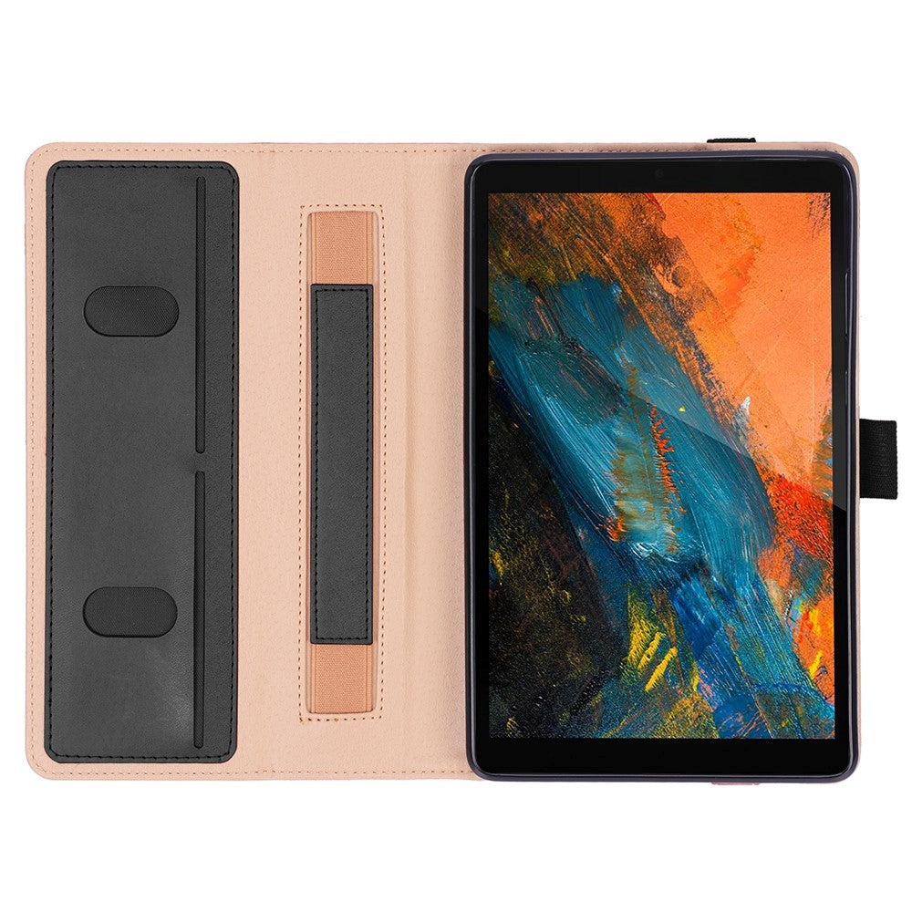 Lenovo Tab M8 (2nd. Gen) Læder Cover med Kortholder & Ståfunktion - Sort