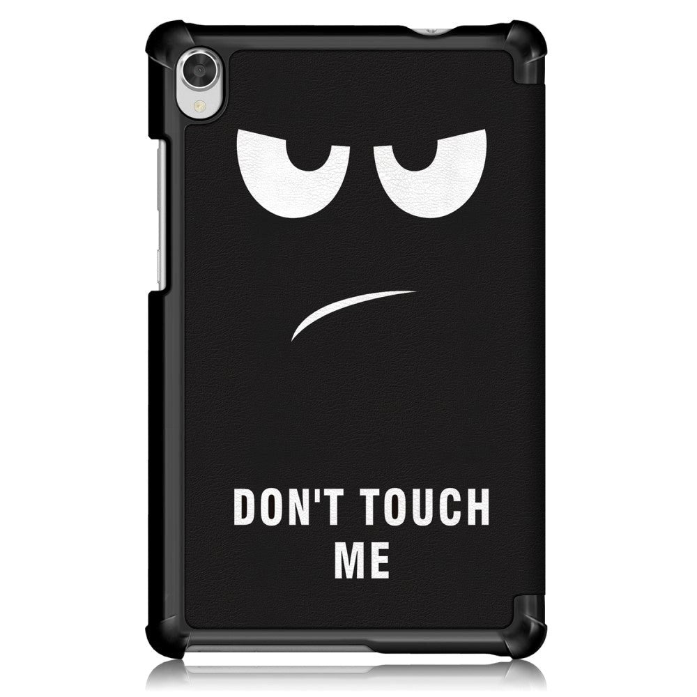 Lenovo Tab M8 (2nd Gen.) 8" Læder Cover m. Folde & Standerfunktion - "Don't Touch Me"