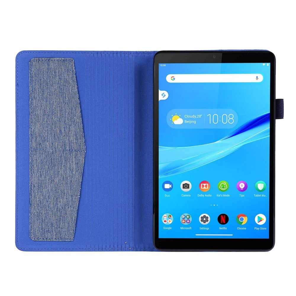 Lenovo Tab M8 (2nd Gen.) 8" Tekstil Cover m. Ståfunktion - Blå