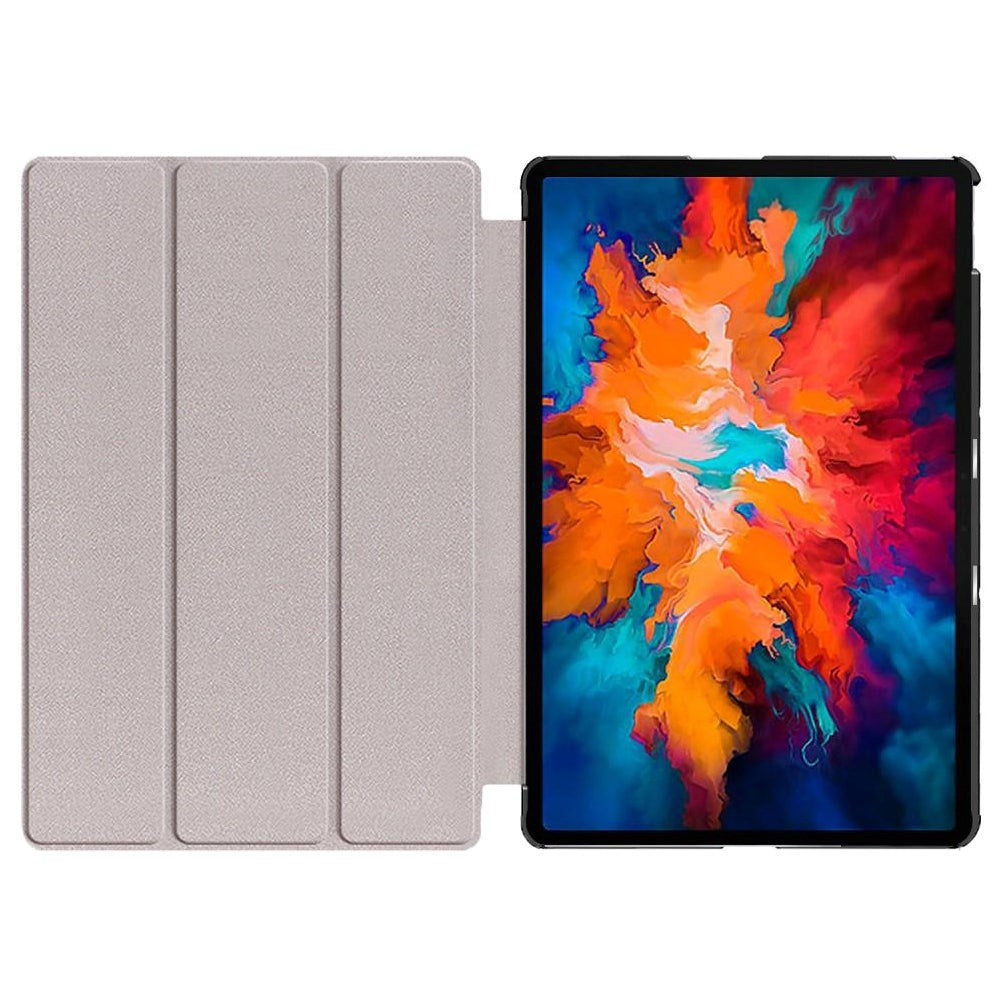 Lenovo Tab P11 Pro Tri-fold Flip Cover m. Vågeblus Funktion - Rød