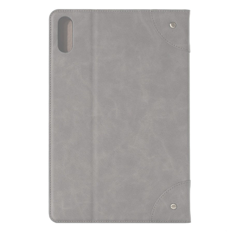 Lenovo Tab P11 Pro Blødt Læder Cover m. Ståfunktion & Kortholder - Grå