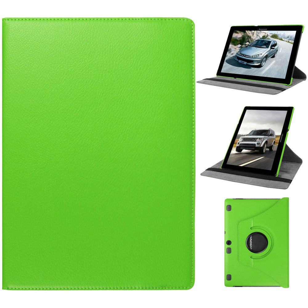 Lenovo Tab3 10 Klassisk 360 Graders Etui m. Ståfunktion Grøn