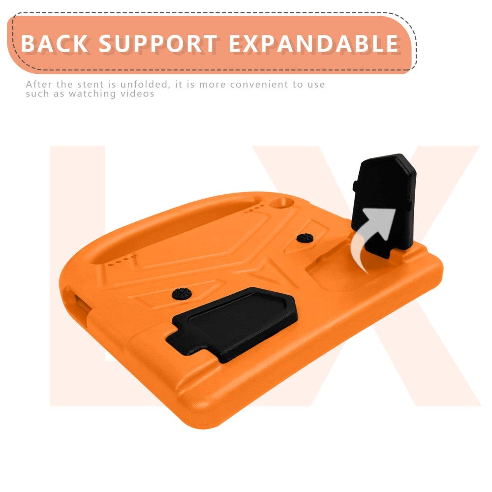 Lenovo Tab M10 HD 10.1" (TB-X505F) / FHD 10.1" (TB-X605) Børne Cover m. Kickstand - Orange