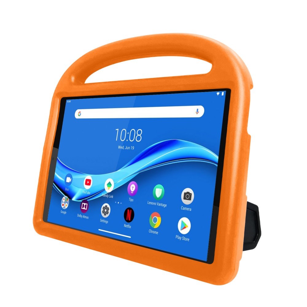 Lenovo Tab M10 HD 10.1" (TB-X505F) / FHD 10.1" (TB-X605) Børne Cover m. Kickstand - Orange
