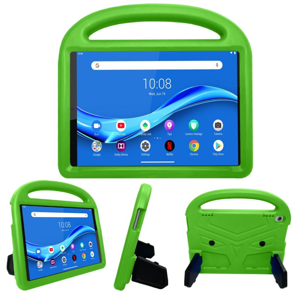 Lenovo Tab M10 HD 10.1" (TB-X505F) / FHD 10.1" (TB-X605) Børne Cover m. Kickstand - Grøn