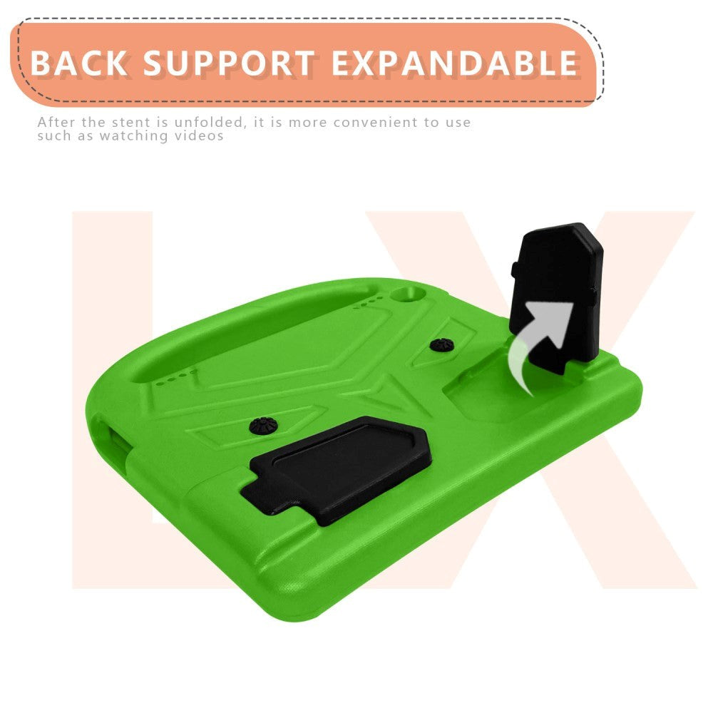 Lenovo Tab M10 HD 10.1" (TB-X505F) / FHD 10.1" (TB-X605) Børne Cover m. Kickstand - Grøn