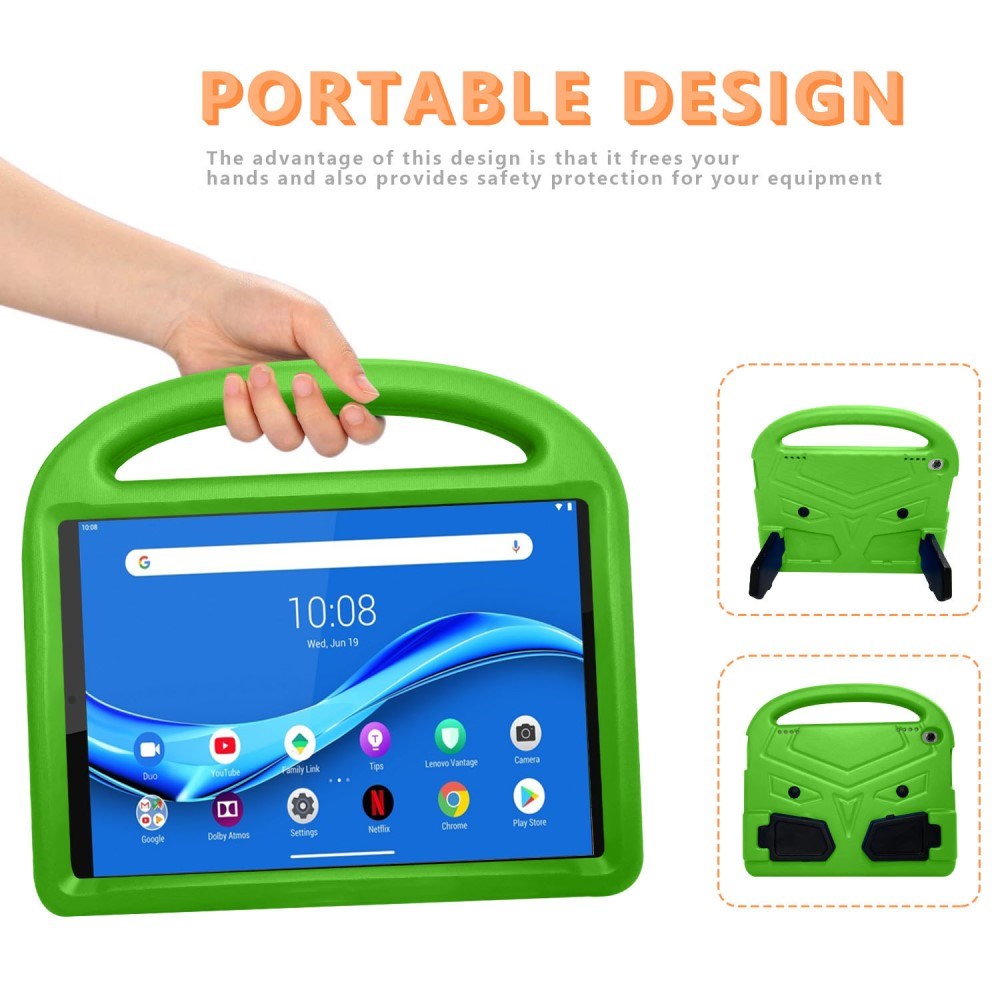 Lenovo Tab M10 HD 10.1" (TB-X505F) / FHD 10.1" (TB-X605) Børne Cover m. Kickstand - Grøn