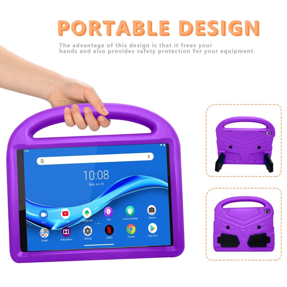 Lenovo Tab M10 HD 10.1" (TB-X505F) / FHD 10.1" (TB-X605) Børne Cover m. Kickstand - Lilla