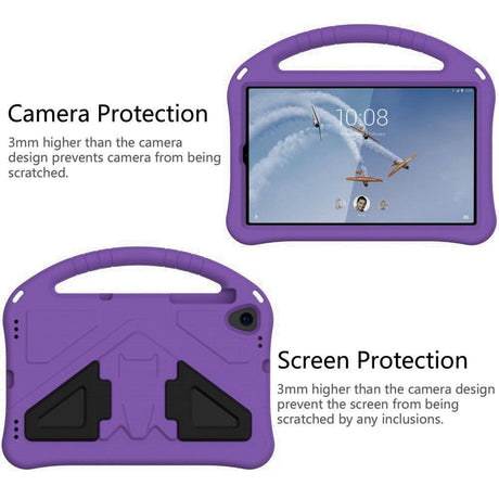 Lenovo Tab M10 HD (2. Gen.) 10.1" (TB-X306F) Børne Cover m. Kickstand & Pencil Holder - Lilla