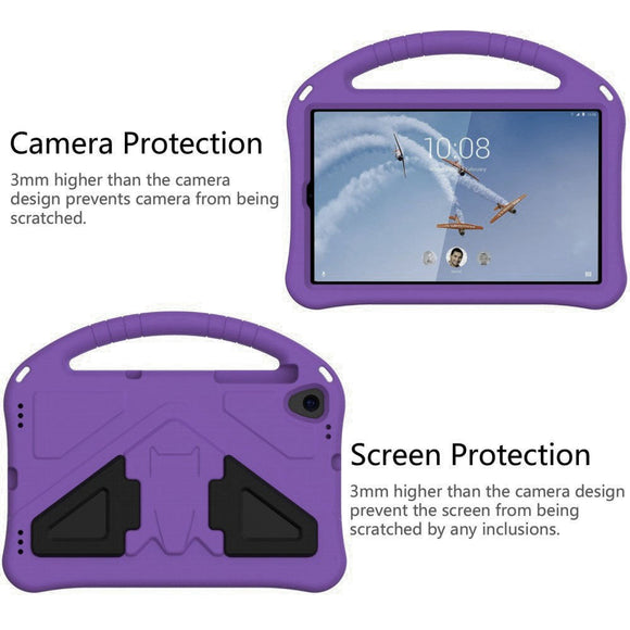 Lenovo Tab M10 HD (2. Gen.) 10.1" (TB-X306F) Børne Cover m. Kickstand & Pencil Holder - Lilla