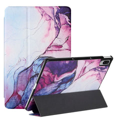 Lenovo Pad Pro / Tab P11 Pro Tri-Fold Læder Cover - Lilla Marmor