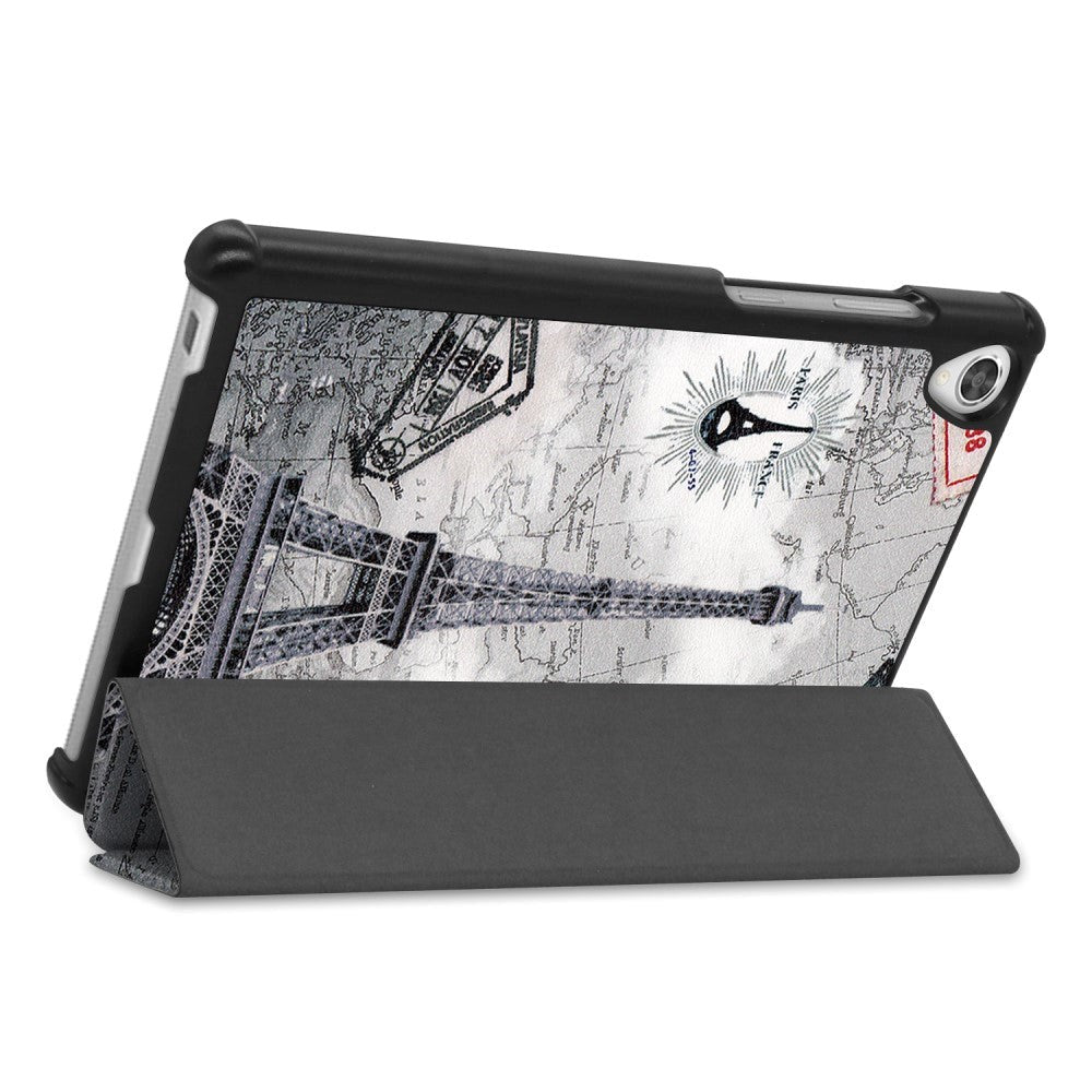 Lenovo Tab M8 (3rd Gen.) 8" Tri-fold Flip Cover m. Vågeblus Funktion - Eiffeltårnet