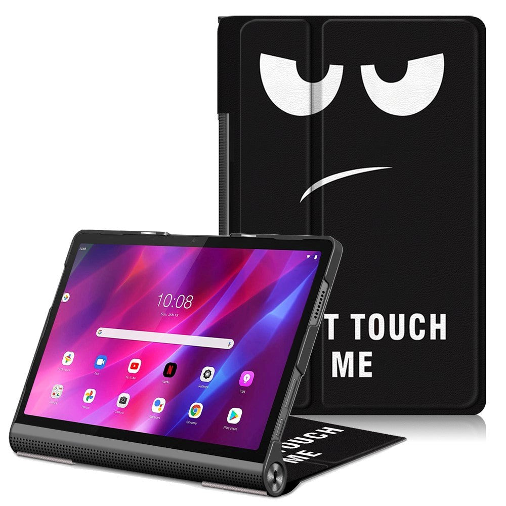 Lenovo Yoga Tab 11 Læder Cover m. Ståfunktion - "Don't Touch Me"
