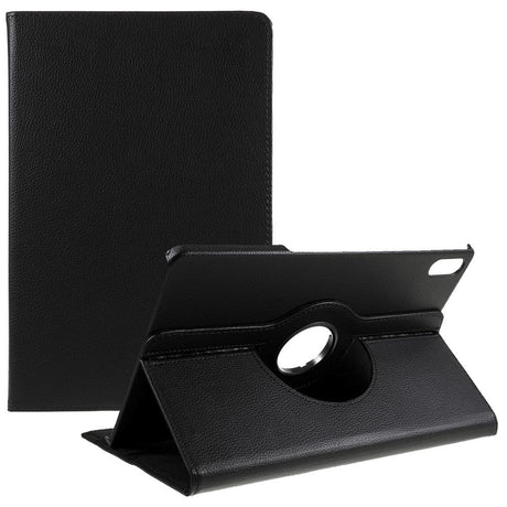 Lenovo Tab P12 Pro Læder Cover m. 360 Graders Standerfunktion - Sort