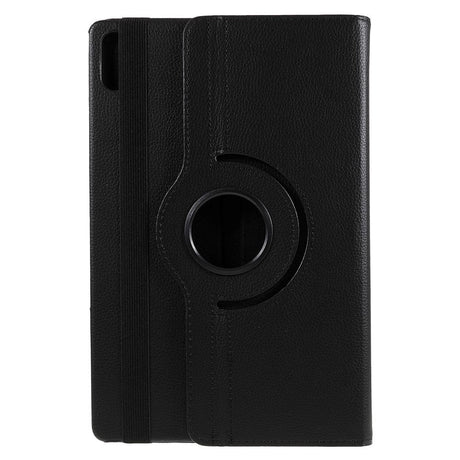 Lenovo Tab P12 Pro Læder Cover m. 360 Graders Standerfunktion - Sort