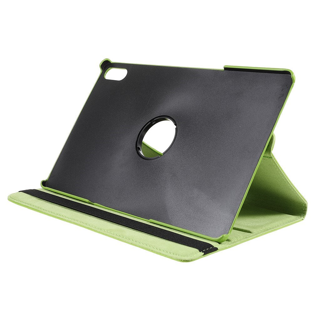 Lenovo Tab P12 Pro Læder Cover m. 360 Graders Standerfunktion - Grøn