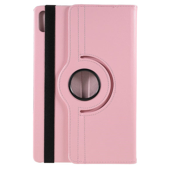 Lenovo Tab P12 Pro Læder Cover m. 360 Graders Standerfunktion - Lyserød
