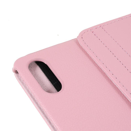 Lenovo Tab P12 Pro Læder Cover m. 360 Graders Standerfunktion - Lyserød