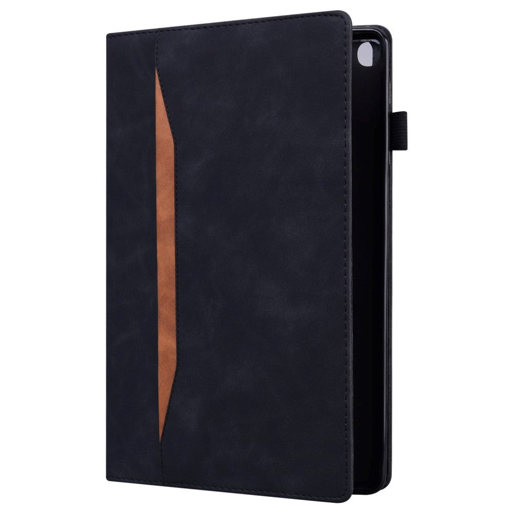 Lenovo Tab M10 FHD REL (TB-X605FC/LC) Læder Flip Cover m. Pencil Holder & Kortholder - Sort