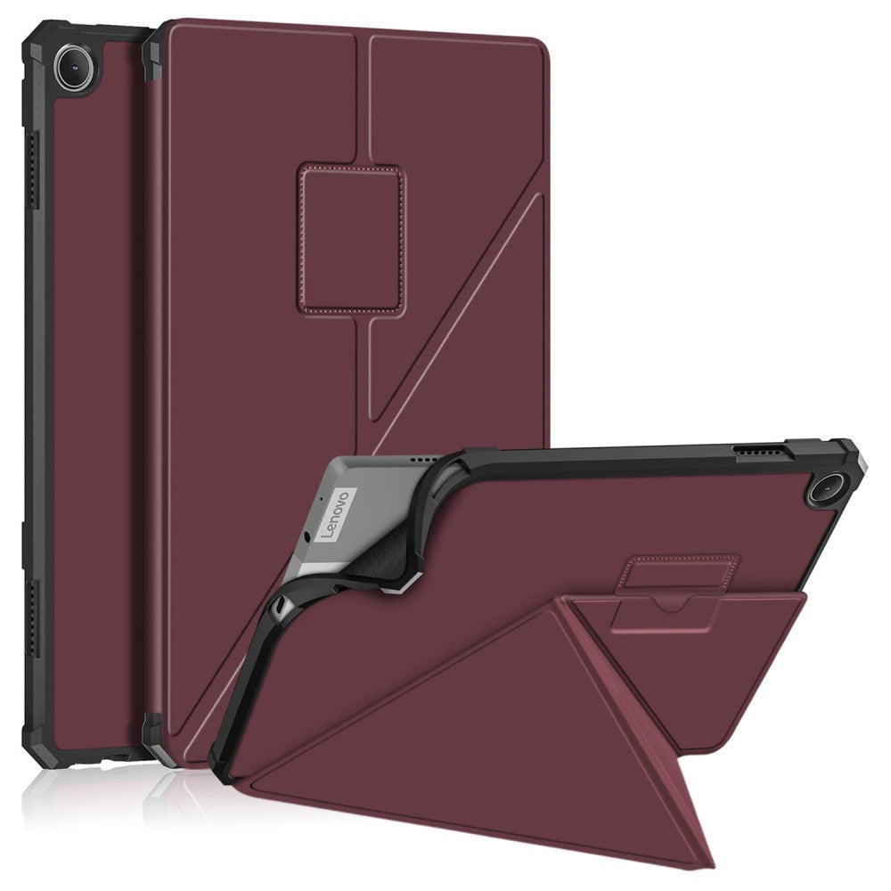 Lenovo Tab M10 (3. Gen) 10.1" (TB-328F/TB-328X) Fleksibelt Origami Cover - Rød