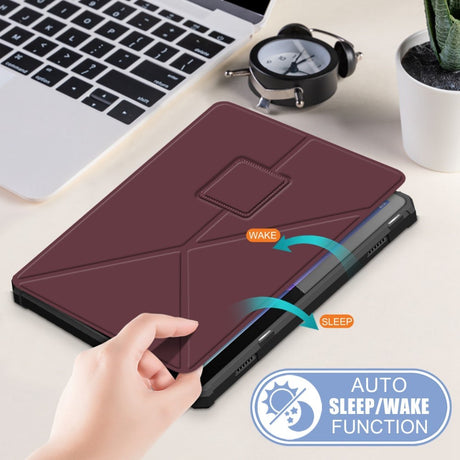 Lenovo Tab M10 (3. Gen) 10.1" (TB-328F/TB-328X) Fleksibelt Origami Cover - Rød