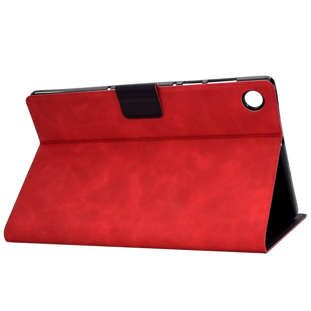 Lenovo Tab M10 (3. Gen) 10.1" (TB-328F/TB-328X) Læder Flip Cover m. Kortholder - Rød