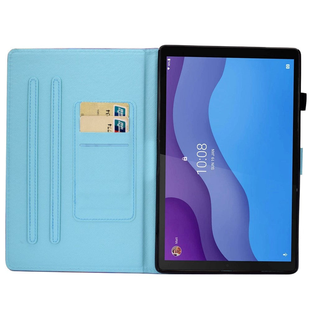 Lenovo Tab M10 (3. Gen) 10.1" (TB-328F/TB-328X) Cover m. Ståfunktion & Kortholder - Farverigt Mønster