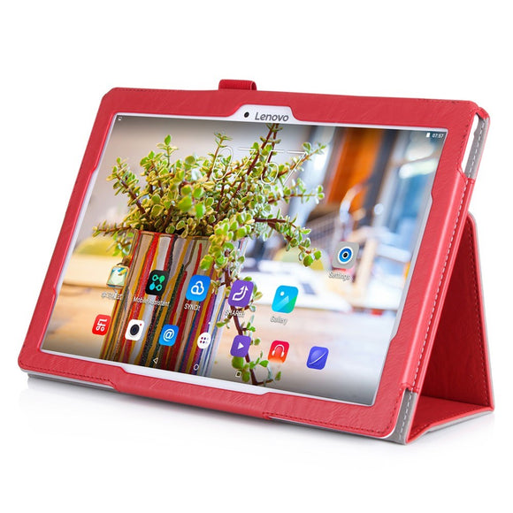 Lenovo Tab 10 (X103F) / Lenovo Tab3 10 Multifunktionel Business Case Rød