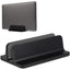 Justerbar Vertikal Holder Til MacBook & Laptop - Aluminium Sort