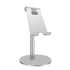 Universal Tabletstander - 360° Roterbar Aluminium Holder - Sølv