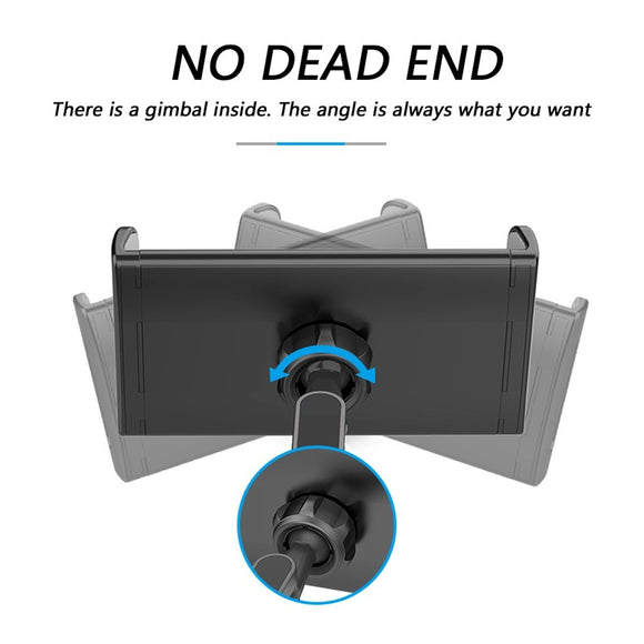 Car Mount Mobil- & Tabletholder Til Bilens Nakkestøtte - Max Mobil: 195mm x 100mm - Rød