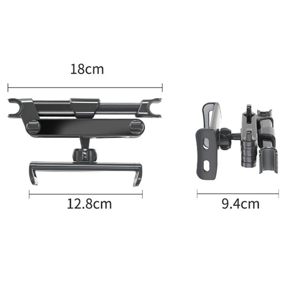 Car Mount Mobil- & Tabletholder Til Bilens Nakkestøtte - Max Mobil: 195mm x 100mm - Rød