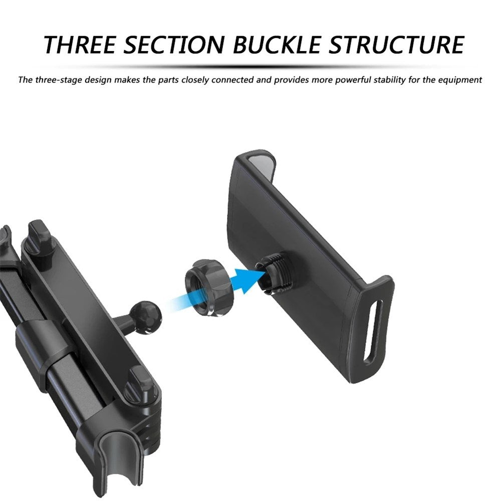 Car Mount Mobil- & Tabletholder Til Bilens Nakkestøtte - Max Mobil: 195mm x 100mm - Rød