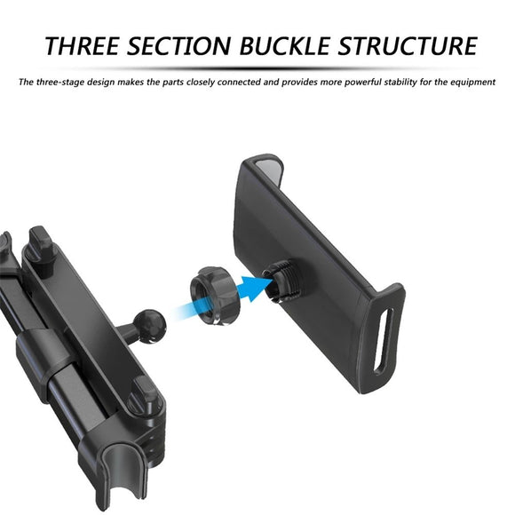 Car Mount Mobil- & Tabletholder Til Bilens Nakkestøtte - Max Mobil: 195mm x 100mm - Rød