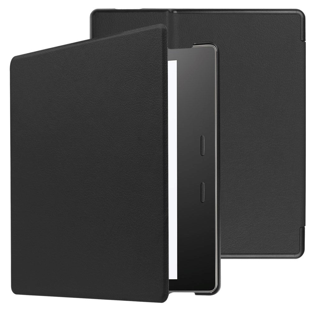 Amazon Kindle Oasis 3 10th Generation (2019) Læder Flip Cover - Sort