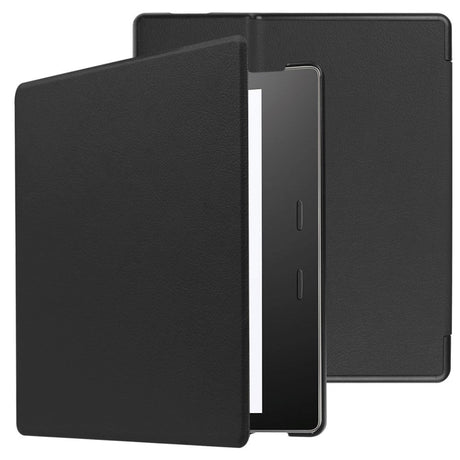 Amazon Kindle Oasis 3 10th Generation (2019) Læder Flip Cover - Sort