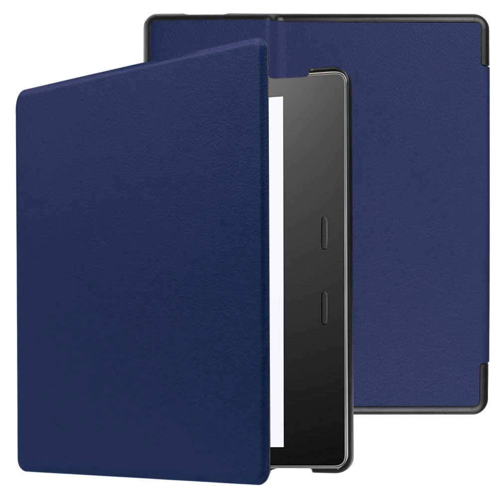 Amazon Kindle Oasis 3 10th Generation (2019) Læder Flip Cover - Blå