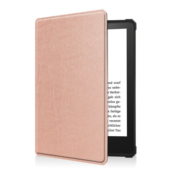 Amazon Kindle Paperwhite 5 11th Generation (2021) Læder Flip Cover - Rose Gold