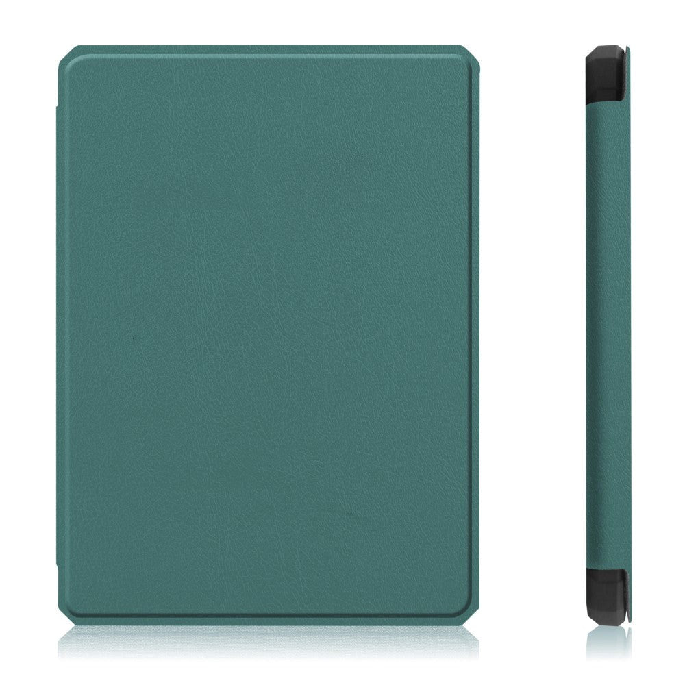 Amazon Kindle Paperwhite 5 11th Generation (2021) Læder Flip Cover - Grøn