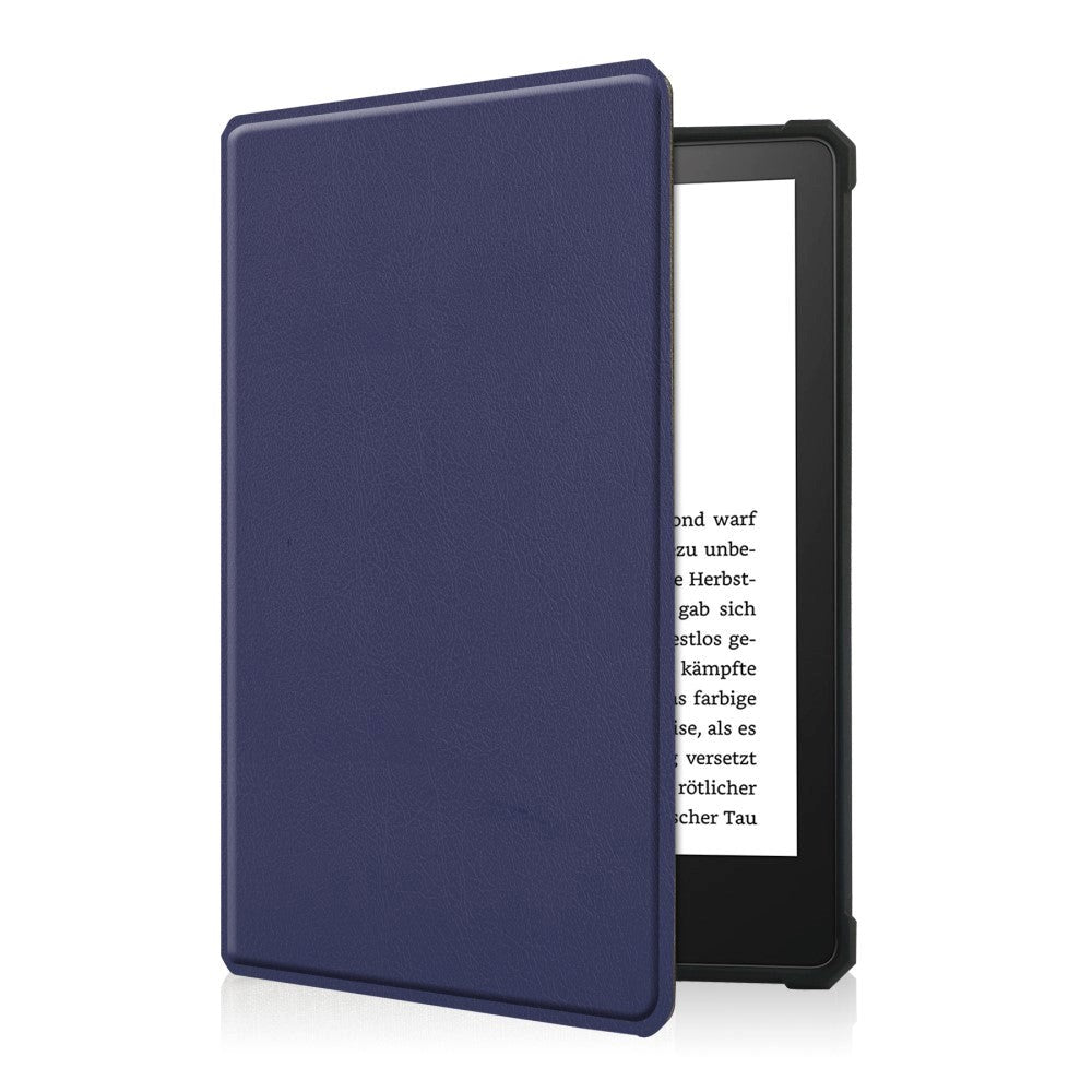 Amazon Kindle Paperwhite 5 11th Generation (2021) Læder Flip Cover - Blå