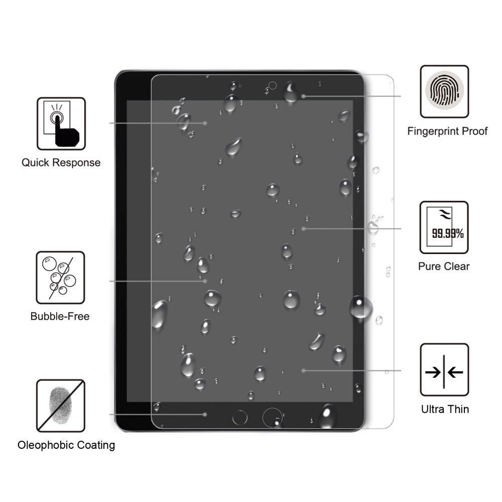 iPad 10.2" (2021 / 2020 / 2019) Hærdet Glas Skærmbeskyttelse 0.25 mm